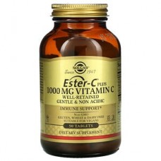 Solgar, Ester-C Plus, витамин C, 1000 мг, 90 таблеток Solgar, Ester-C Plus, витамин C, 1000 мг, 90 таблеток